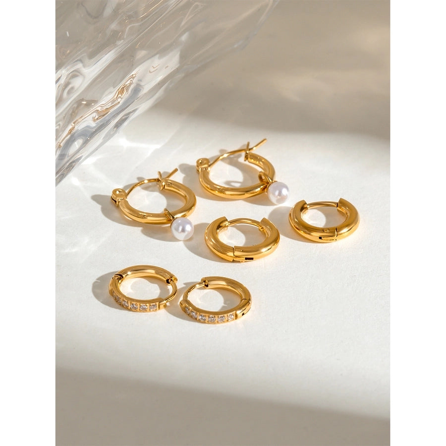 1 Set Simple Style Classic Style Geometric 304 Stainless Steel Earrings