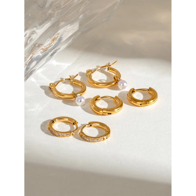 1 Set Simple Style Classic Style Geometric 304 Stainless Steel Earrings