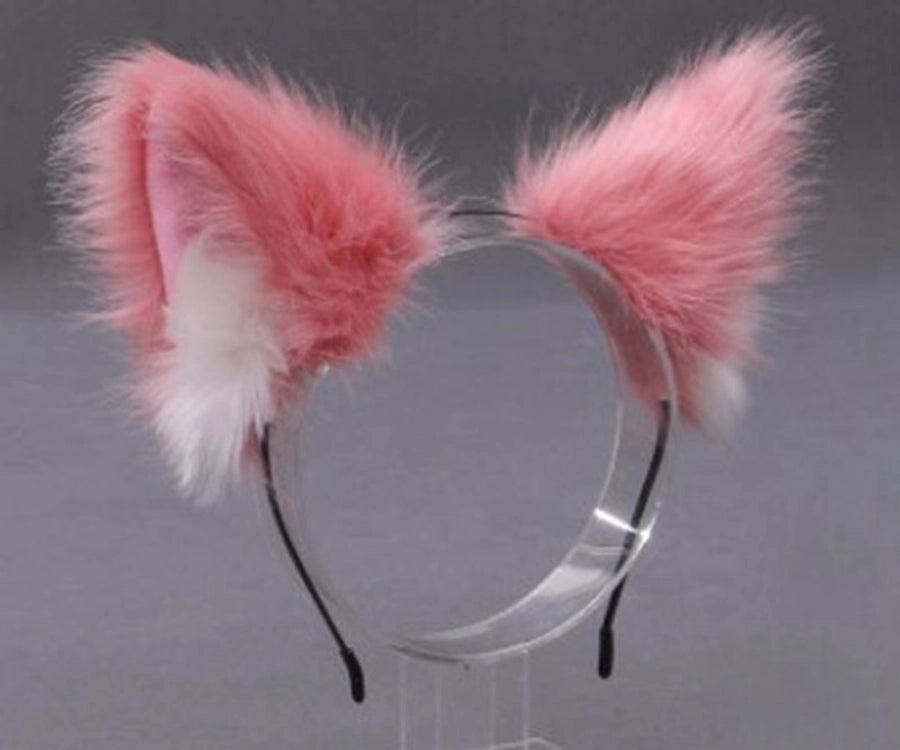 Women's Cute Ear Plush Handmade Hair Band