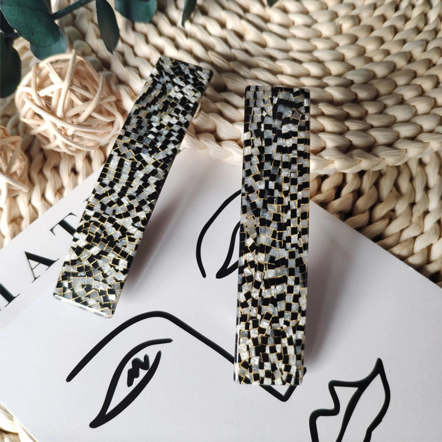 Women's IG Style Classic Style Lattice Acetic acid sheets Hair Clip