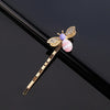 sweet bee metal rhinestone hair clip 1 piece