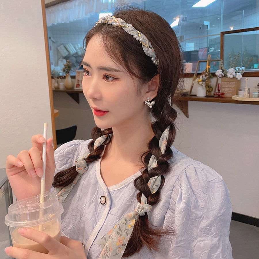 Women's Simple Style Ditsy Floral Cloth Hair Band