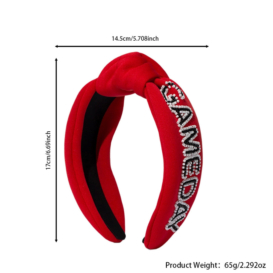 Women's Hip-Hop Retro Funny Letter Cloth Hair Band