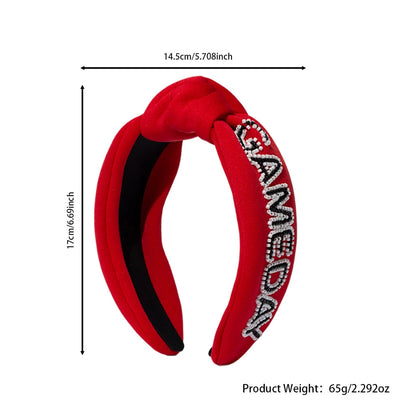 Women's Hip-Hop Retro Funny Letter Cloth Hair Band