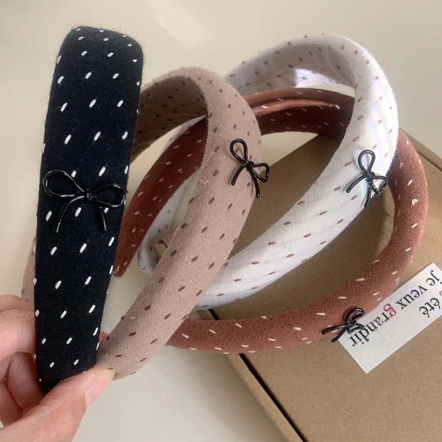 Women's Simple Style Bow Knot Cloth Hair Band
