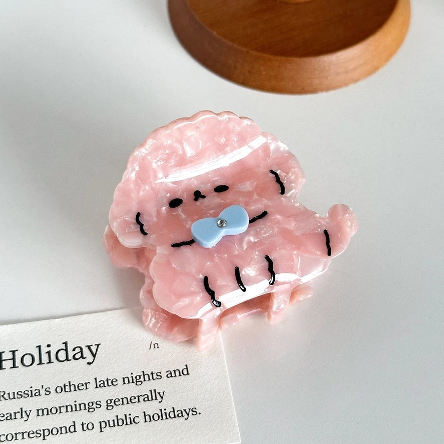 Women's Basic Simple Style Dog Acetic acid sheets Hair Claws