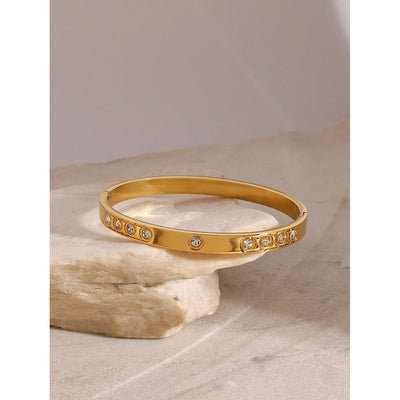 Casual Simple Style Round 304 Stainless Steel Bangle In Bulk