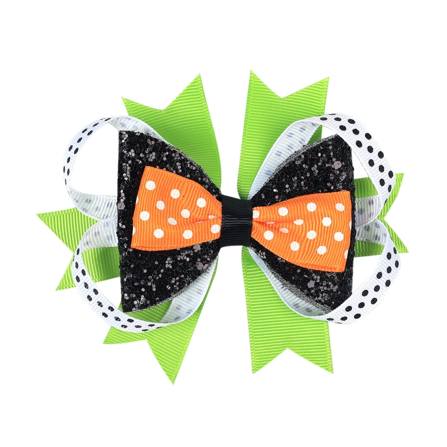 Halloween Funny Kid'S Bow Knot Threaded braid Hair Clip