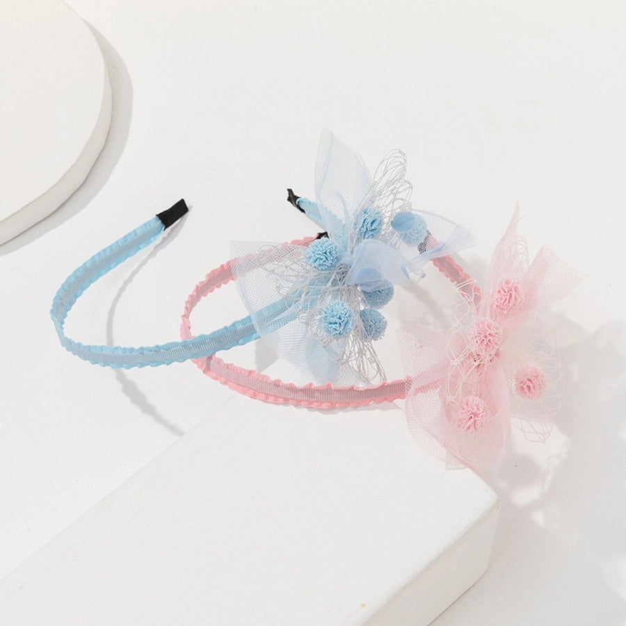 kid's simple style bow knot gauze hair band