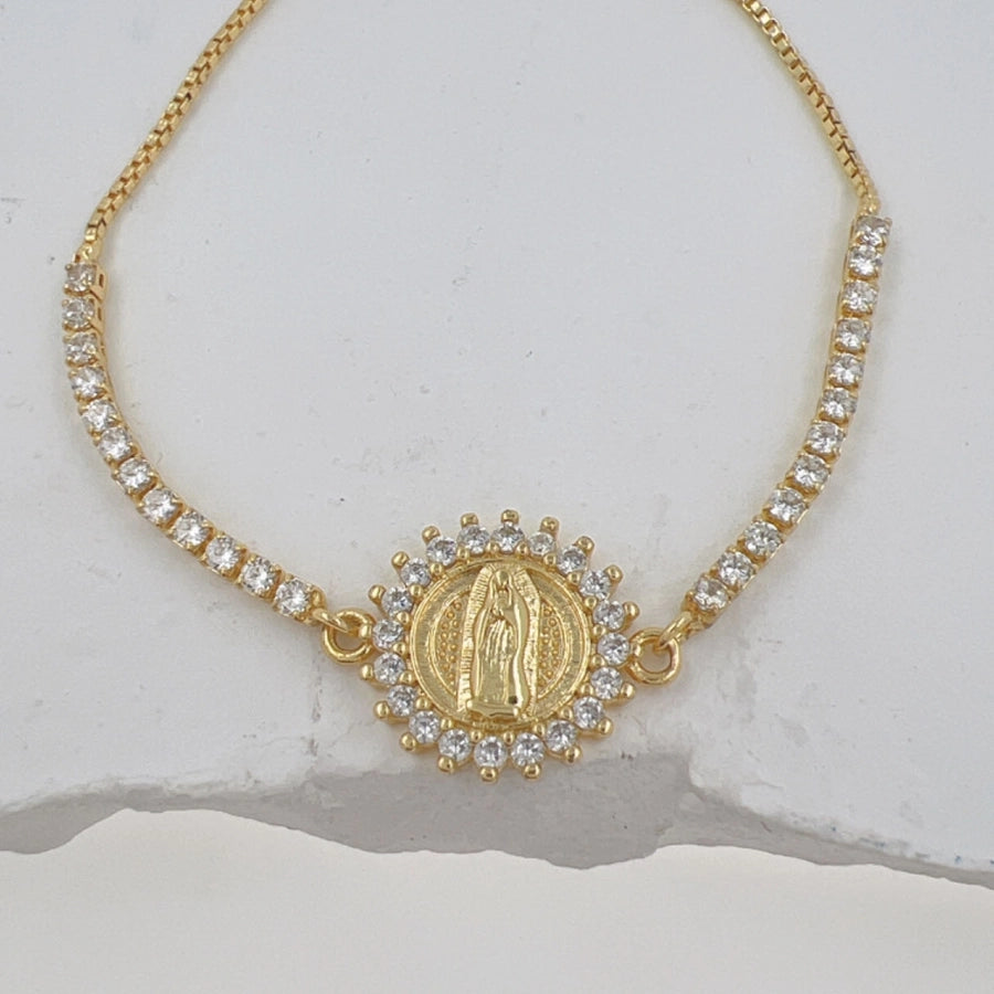 Copper Faith Round Bracelets