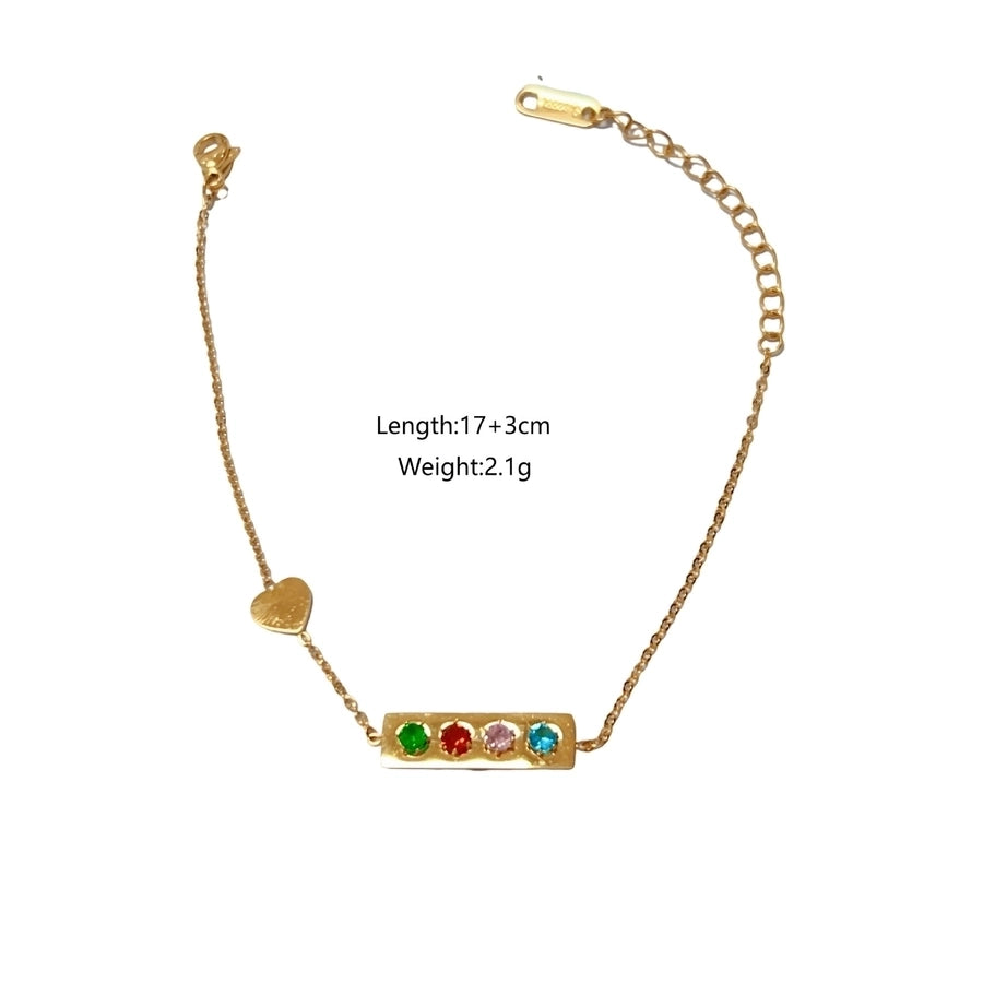 Modern Style Classic Style Love Starfish Heart Shape 304 Stainless Steel natural stone Bracelets In Bulk