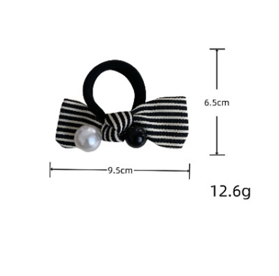Women's Casual Simple Style Stripe Bow Knot Cloth Hair Tie