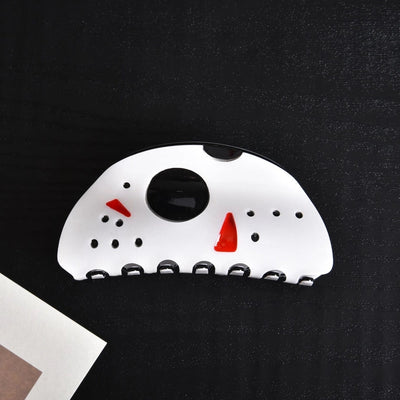 lady halloween pattern arylic hair claws