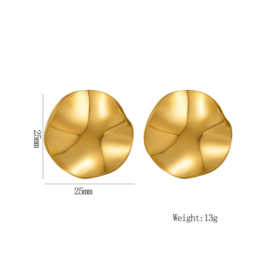 1 Pair Simple Style Geometric 304 Stainless Steel Ear Studs