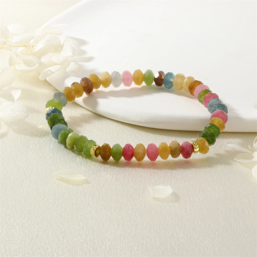 IG Style Handmade Round natural stone  Copper Bracelets In Bulk