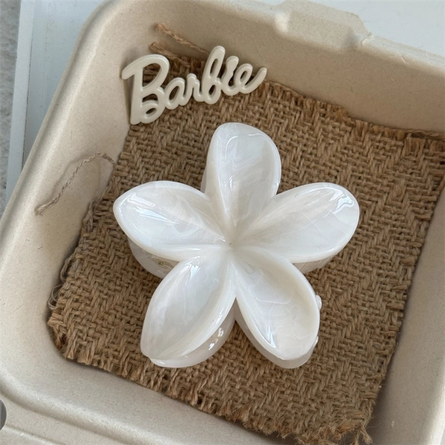 Women's Cute Lady Sweet Flower Plastic Hair Claws