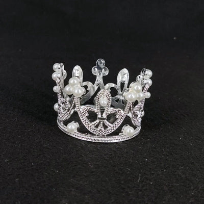 Women's Simple Style Crown Alloy Inlay Rhinestones Pearl Crown