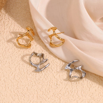 1 Pair Simple Style Geometric 304 Stainless Steel Ear Studs