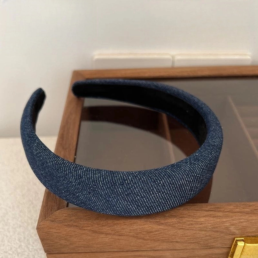 simple style solid color cloth hair band