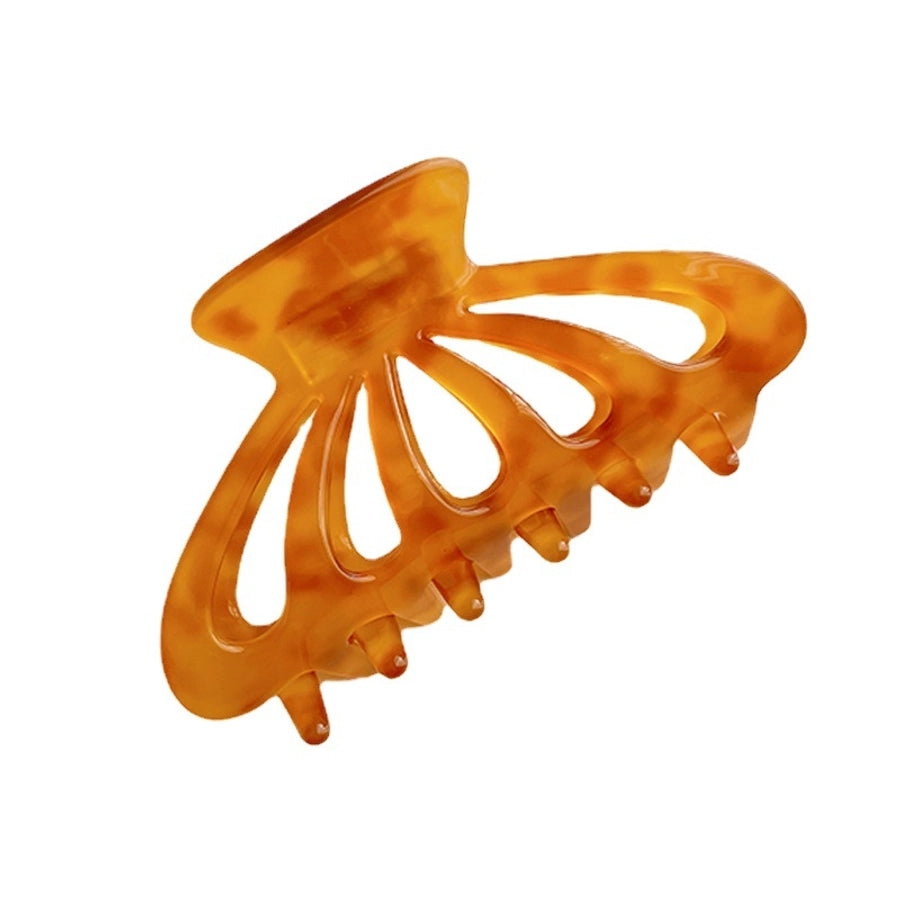 Women's Simple Style Marble Acetic acid sheets Handmade Hollow Out Hair Claws