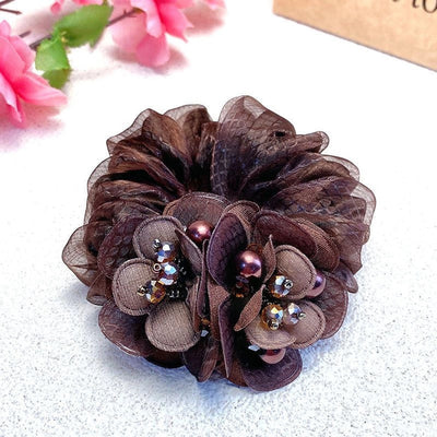 Clearance middle-aged mother's hair flower head rope 35 to 50 years old tie hair tie hair ball hair coil high elasticity