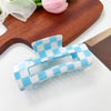 simple style lattice pvc hollow out hair claws