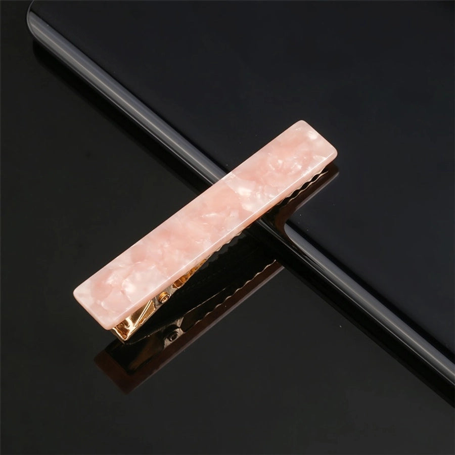 fashion marble acetic acid sheets metal hair clip 1 piece