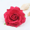 bohemian plaid flower cloth hair clip 1 piece