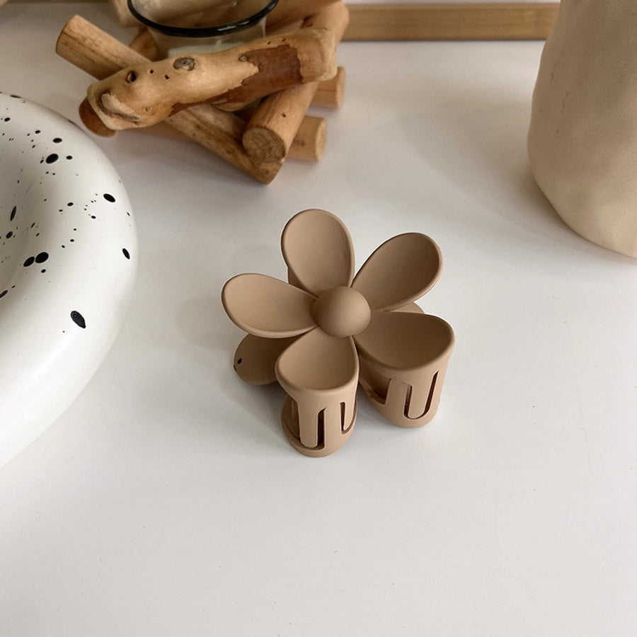 new milk tea coffee color clip elegant temperament hairpin simple hair accessories