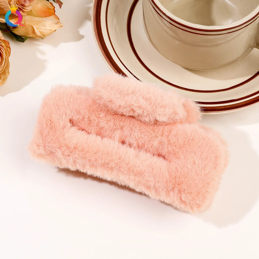 japanese style solid color plastic handmade hair claws 1 piece