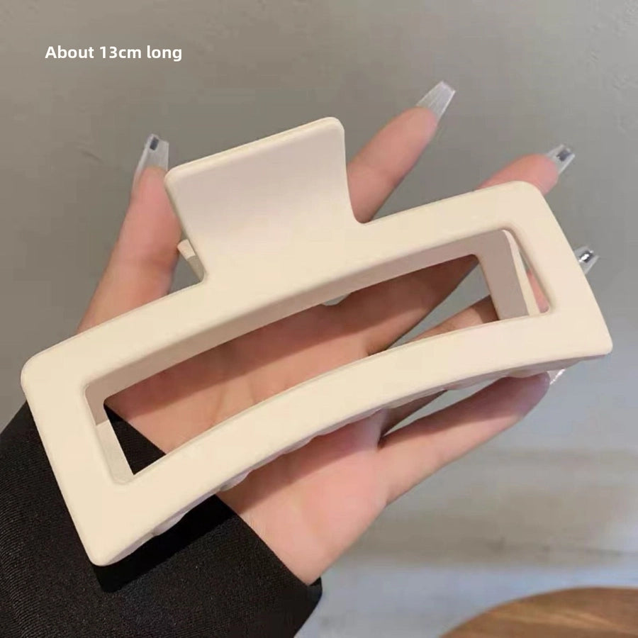 new 15CM oversized frosted hair clip female shark clip high-grade hair volume multi-head updo hair clip