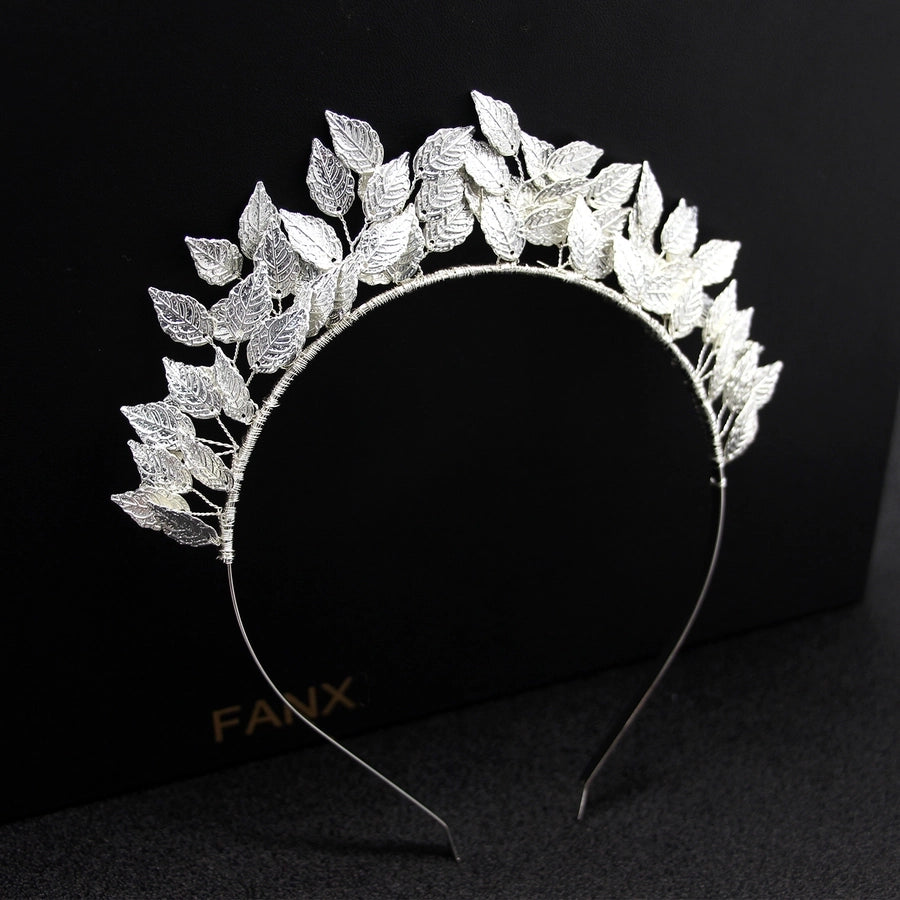 fashion leaf alloy hair band 1 piece