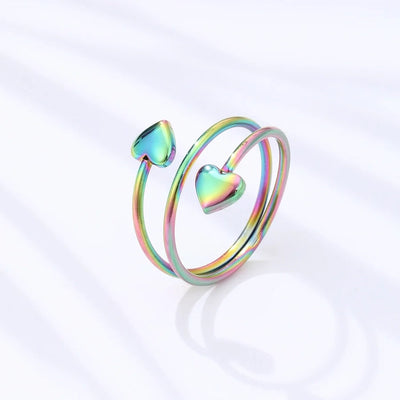 Jewelry Simple Style Geometric 304 Stainless Steel Polishing Open Rings