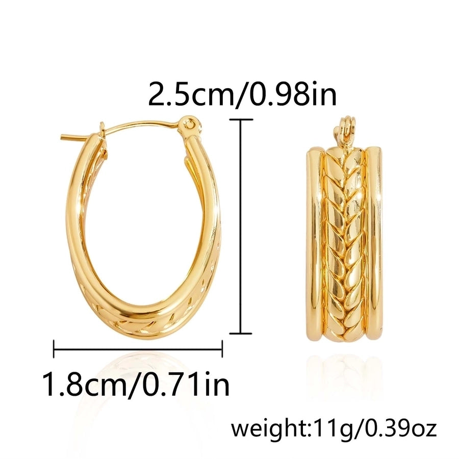 1 Pair IG Style Classic Style U Shape Irregular Heart Shape Irregular 201 Stainless Steel Earrings