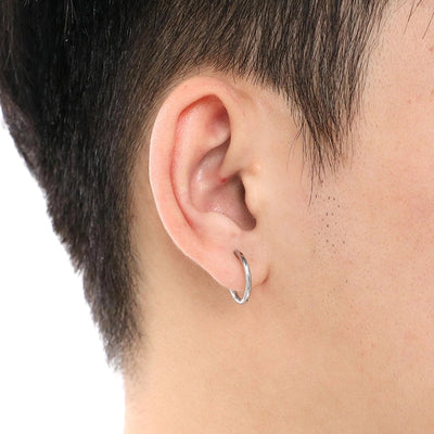 1 Pair Simple Style Round 304 Stainless Steel 18K Gold Plated Earrings