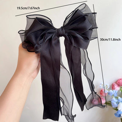 Women's Elegant Simple Style Streetwear Bow Knot Alloy Fabric Hair Clip