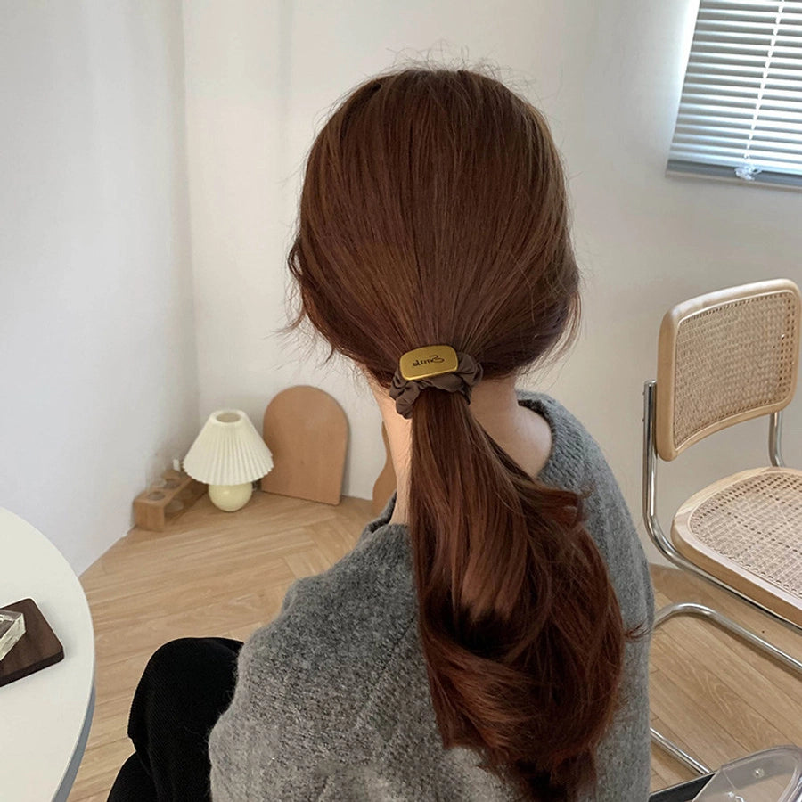 Women's Casual Simple Style Letter Flower Metal Hair Tie