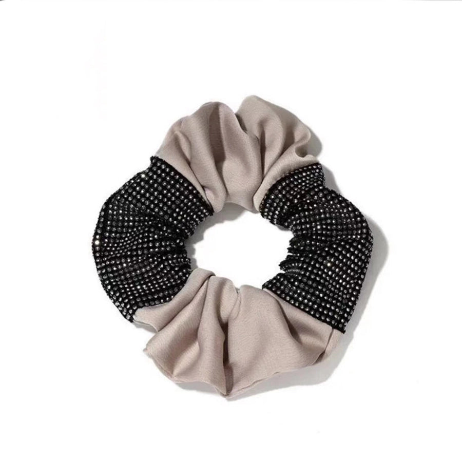 Women's Elegant Sweet Artistic Wreath Cloth Inlay Artificial Rhinestones Hair Tie