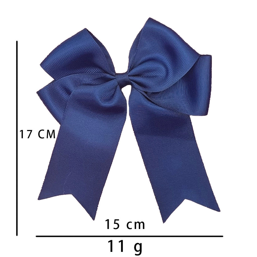 fashion solid color cloth bowknot hair clip 1 piece