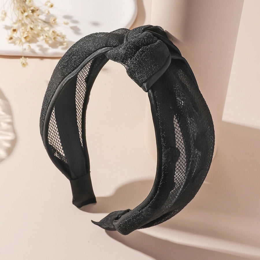 Women's Simple Style Knot Cloth Hollow Out Hair Band