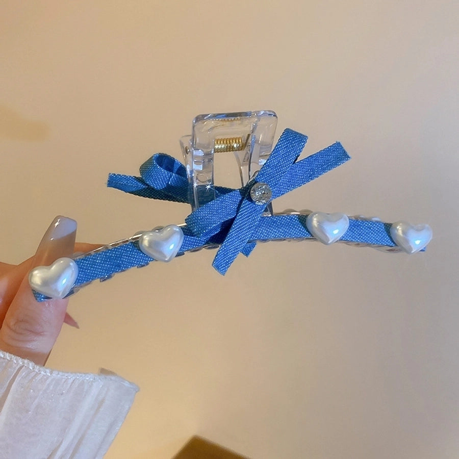 Women's Casual Simple Style Streetwear Bow Knot Arylic Hair Claws