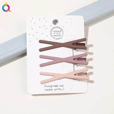 women's simple style geometric alloy plating hair clip