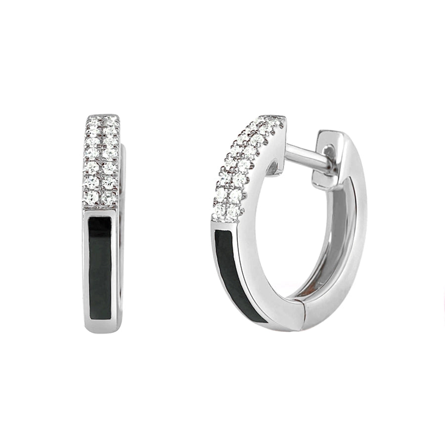 1 Pair Casual Simple Style Heart Shape Enamel Copper Zircon 24K Gold Plated Huggie Earrings Drop Earrings Ear Studs