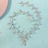 Women's Bridal Shiny Solid Color Rhinestone Copper Inlay Rhinestones Hair Band