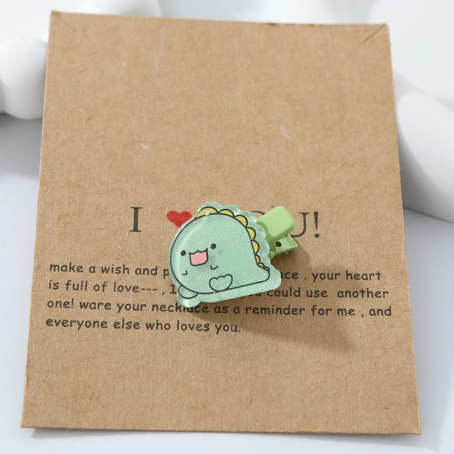 Women's Cute Funny Animal Alloy Resin Hair Clip
