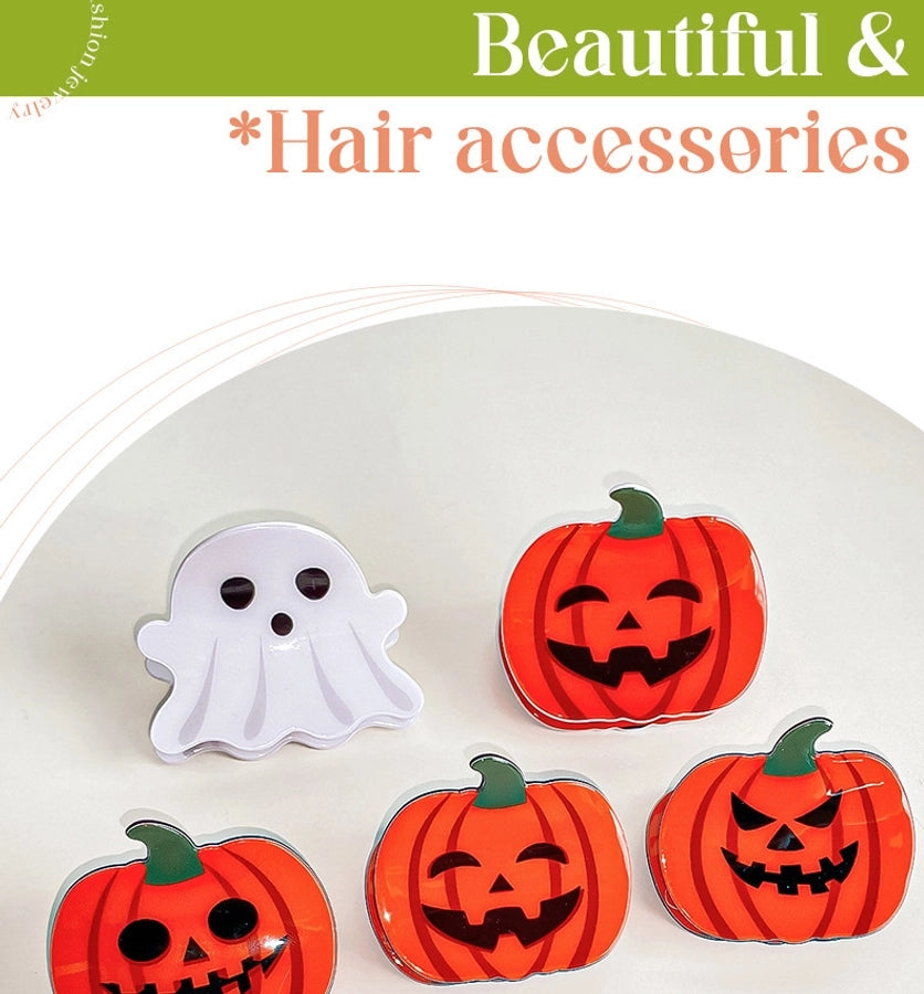 Baifeiya Halloween hairpin funny pumpkin gripper Ghost Horse personality shark clip back head updo hair accessories accessories