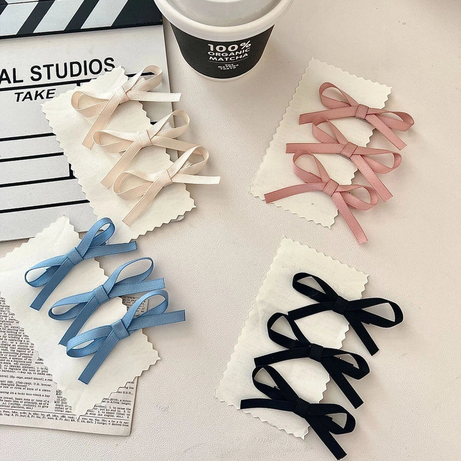 Women's Simple Style Bow Knot Cloth Hair Clip