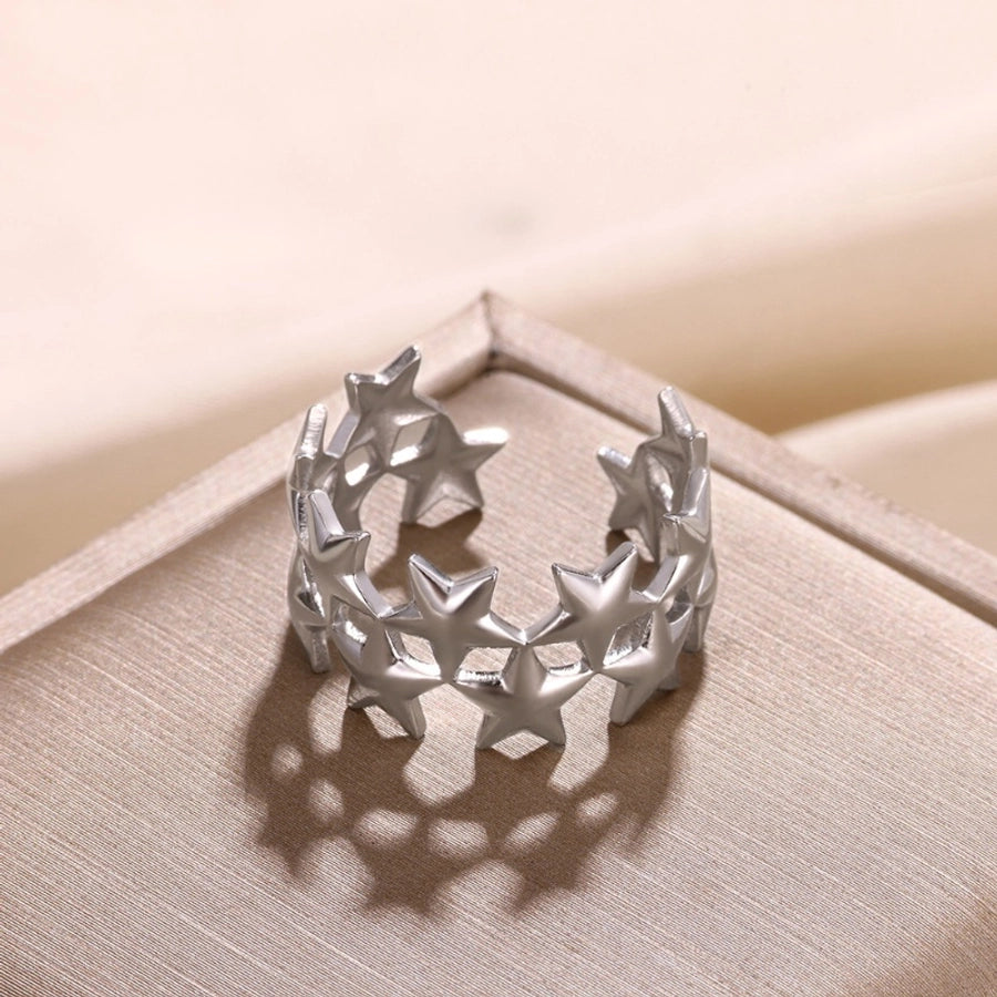 Jewelry Classical Simple Style Star 304 Stainless Steel Stainless Steel Rings