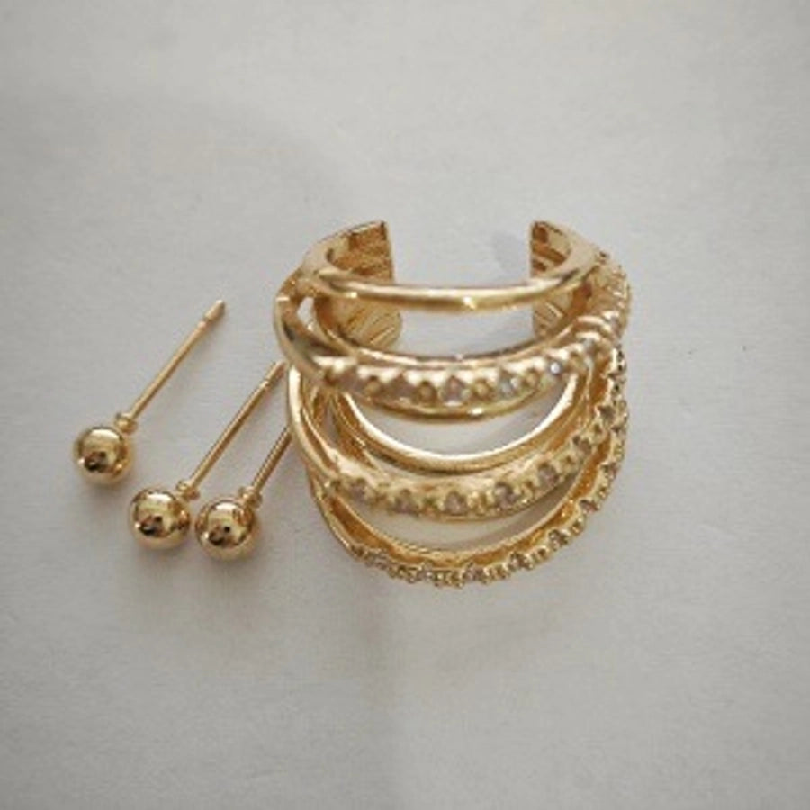 1 Piece IG Style Simple Style Geometric Plating Copper Ear Cuffs