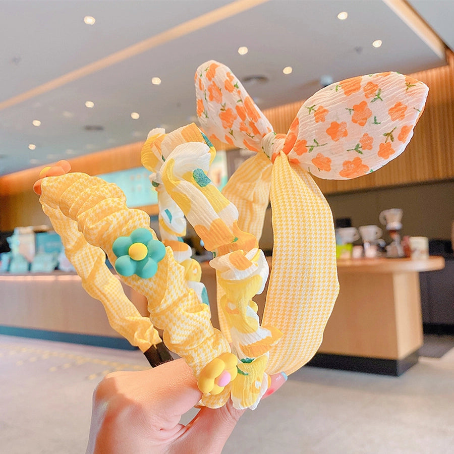 kid's cute cartoon fruit cloth hair band